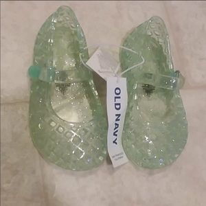 Old Navy Jellies Sandles Light Blue/Green